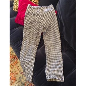 Valfre black and white gingham plaid pants